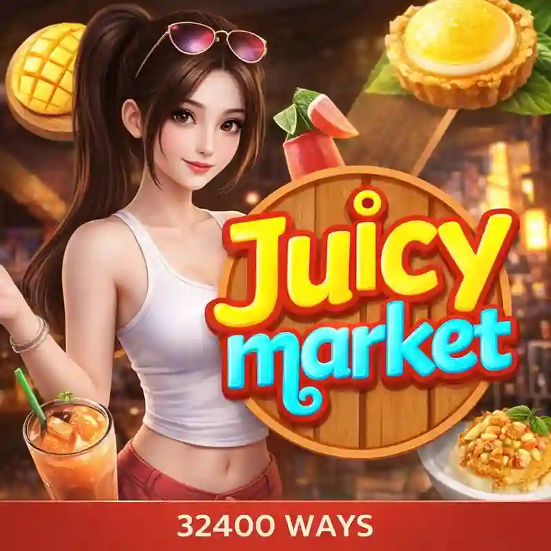 Juicy Market slot game interface sa lucky game